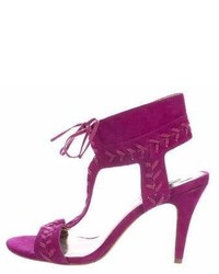 Cynthia Vincent Whipstitch Suede Sandals