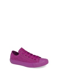 Purple Suede Low Top Sneakers