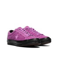 Converse Purple One Star Fuzzy Sneakers