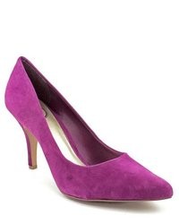 Js By Jessica Aven Purple Suede Pumps Heels Shoes Newdisplay