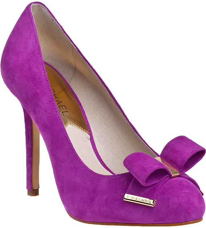 michael kors purple pumps