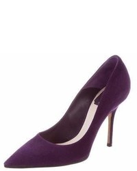 Christian Dior Pointed Toe Suede Pumps