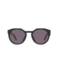 Oakley 52mm Round Sunglasses In Matte Blackprizm Grey At Nordstrom