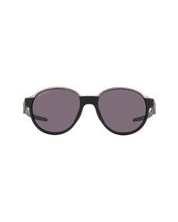 Oakley 53mm Round Sunglasses In Matte Blackprizm Grey At Nordstrom