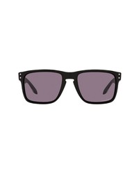Oakley 59mm Square Sunglasses In Polished Blackprizm Grey At Nordstrom
