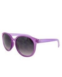 Apopo Int'l Purple Oval Fashion Sunglasses
