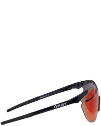 Oakley Black Blue Sub Zero Sunglasses