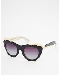 Asos Collection Handmade Acetate Sunglasses With Scallop Detailing