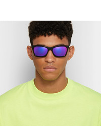 Balenciaga D Frame Acetate And Silver Tone Mirrored Sunglasses