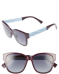 Christian Dior Dior Ribbon 55mm Sunglasses Havana Pink