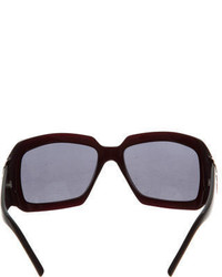 BVLGARI Embellished Oversize Sunglasses