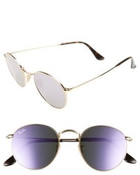 Ray-Ban Icons 50mm Round Sunglasses
