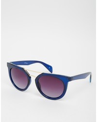 Jeepers Peepers Metal Detail Round Sunglasses