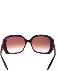 Salvatore Ferragamo Oversize Gradient Lens Sunglasses