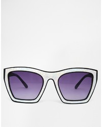 Quay Flanders Futuristic Holographic Sunglasses