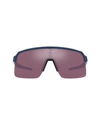 Oakley Shield Sunglasses In Matte Poseidon Prizm Black At Nordstrom