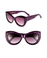 Wildfox Kitten 56mm Sunglasses Purple One Size