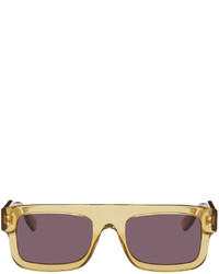 Gucci Yellow Rectangular Sunglasses