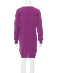 Balenciaga Patterned Cashmere Sweater Dress