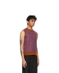 Marc Jacobs Purple And Brown Heaven By Mohair Sweater