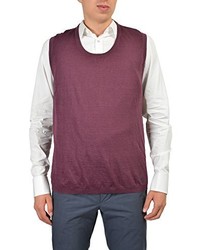 Gucci Purple Linen Casual Sweater Vest Size Us 3xl It 58