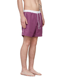 BOSS Purple White Starfish Swim Shorts