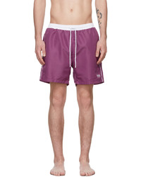 BOSS Purple White Starfish Swim Shorts