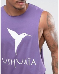 Asos Ushuaia Ibiza Sleeveless T Shirt With Extreme Dropped Armhole