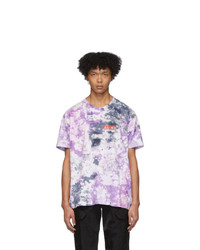 Purple Tie-Dye Crew-neck T-shirt