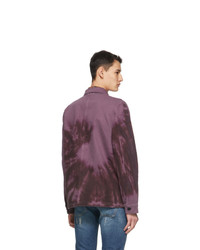 Nudie Jeans Purple Tie Dye Barney Jacket