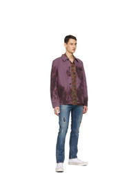 Nudie Jeans Purple Tie Dye Barney Jacket