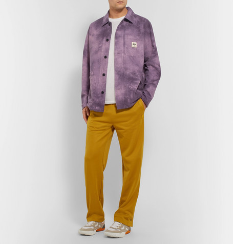 Stussy Tie Dyed Cotton Seersucker Chore Jacket, $146 | MR PORTER