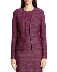 St. John Collection Ombre Ribbon Tweed Knit Jacket