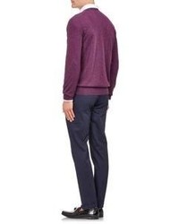 Isaia Cashmere Sweater Purple