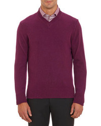 Inis Meain V Neck Pullover Sweater