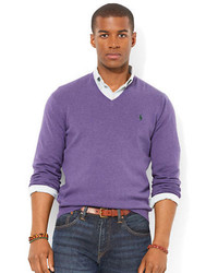 Polo Ralph Lauren Pima Cotton V Neck Sweater