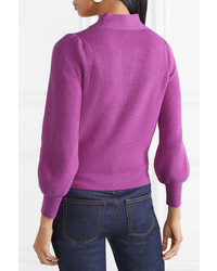 Co Pussy Bow Ribbed Cashmere Sweater