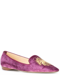 Emma Hope Shoes Embroidered Ballerinas