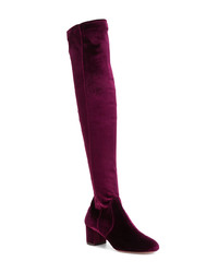 Aquazzura Velvet Knee Length Boots