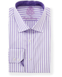 Purple Vertical Striped Dress Shirts for Men | Lookastic