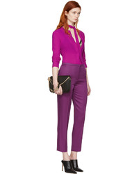 Nina Ricci Purple Cropped Trousers