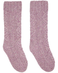 Purple Wool Socks