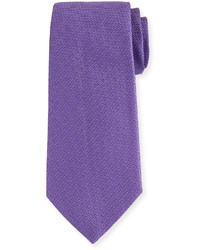 Armani Collezioni Woven Neat Micro Dot Tie Purple