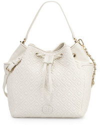 Quilted Leather Bucket Bag