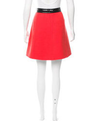 Andr Courrges Wool A Line Skirt
