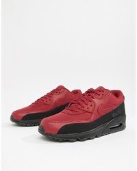 Nike Air Max 90 Essential Trainers In Red Aj1285 010