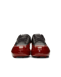 424 Black And Red Dipped Sneakers