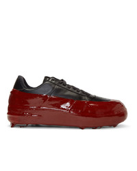 424 Black And Red Dipped Sneakers