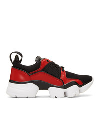 Givenchy Black And Red Jaw Low Sneakers