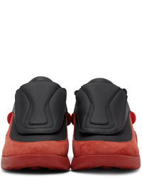 Raf Simons Black Red Antei Sneakers